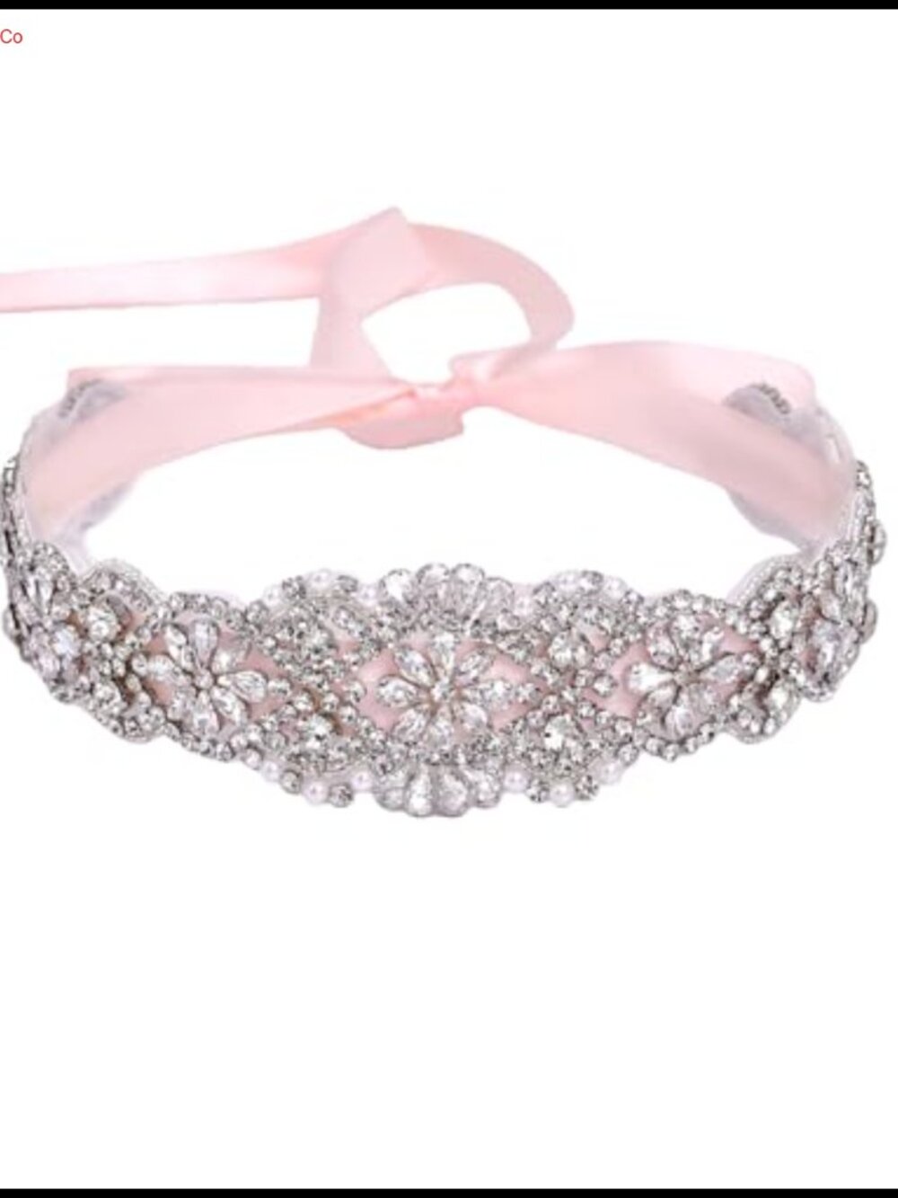 Crystal Rhinestone Wedding Sash Belt Bridal Accessories Thin Ribbon